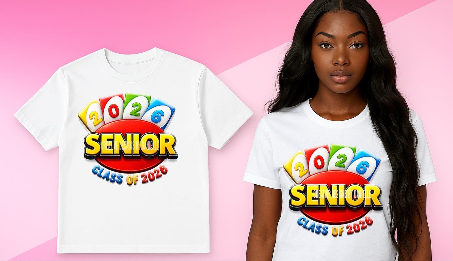 Senior Class of 2026 PNG | Graduation Digital Download for T-Shirts, Hoodies & Party Decor